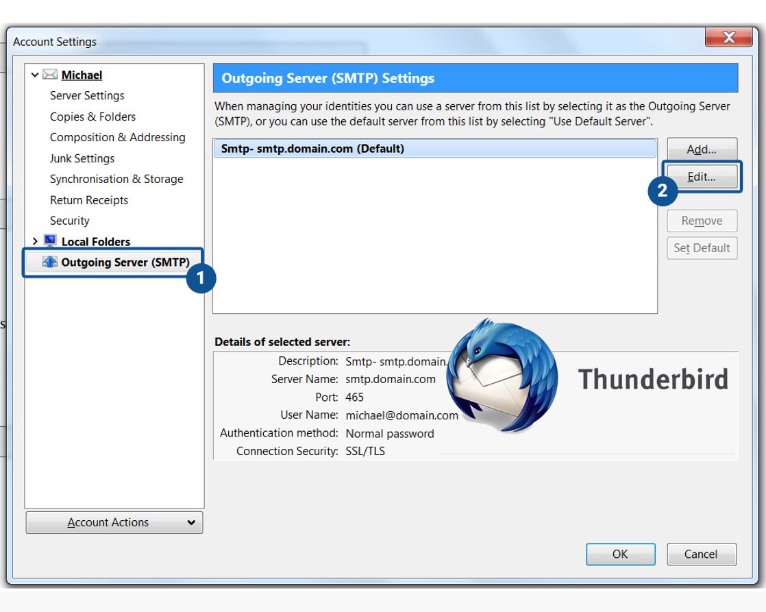 Set up email in Thunderbird