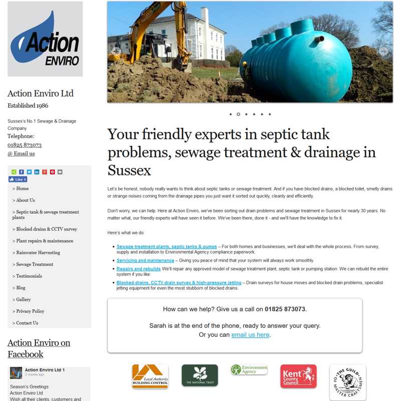 Website by Graphicz for Action Enviro