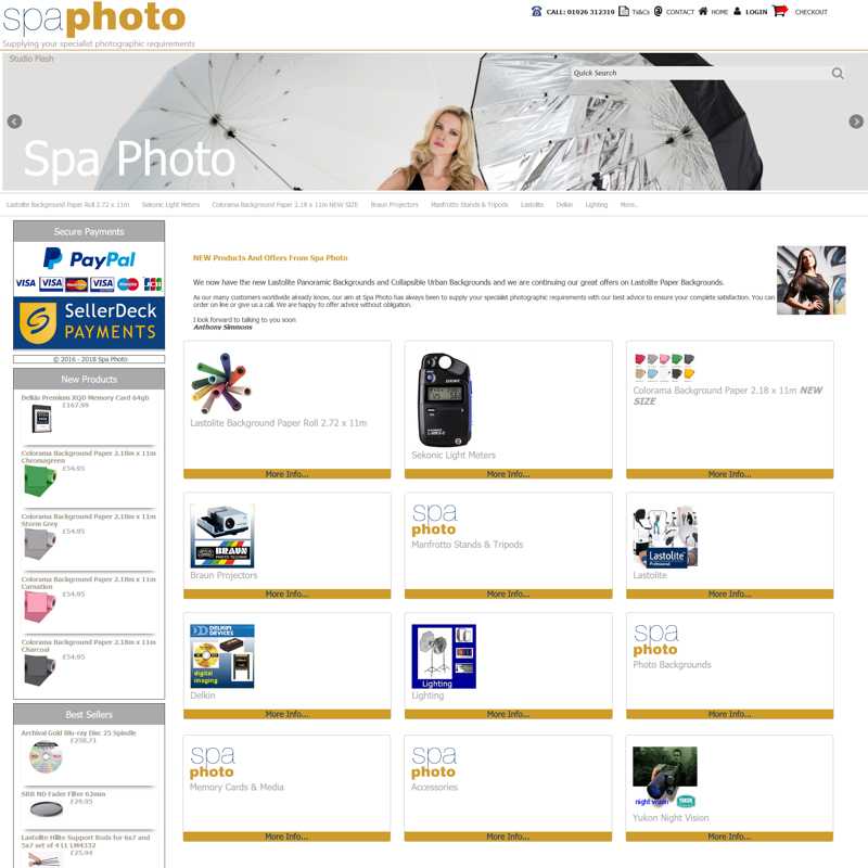 Website by Graphicz for Spa Photo