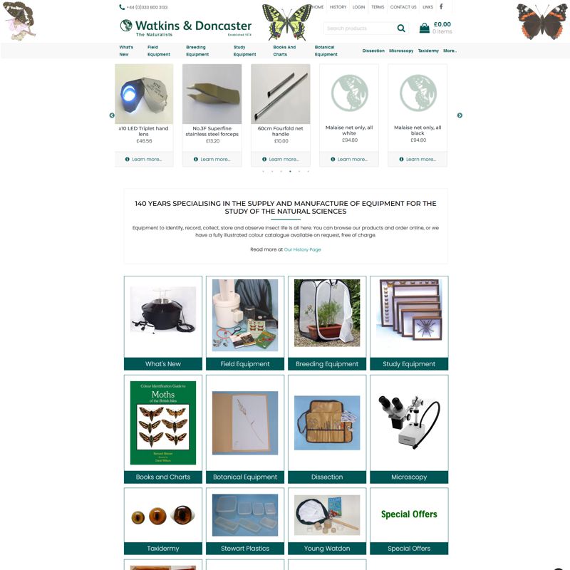 Website by Graphicz for Watkins and Doncaster